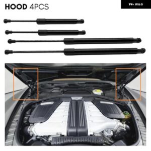 4個の自動フロントフードリフトはベントレー GT GTC 2011-2018 フライングスパー 2014-2019 ガスショックストラットを サポート