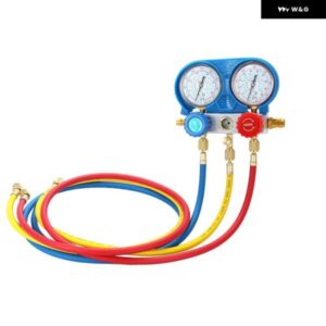 カー エアコン R134A 冷媒フロン ダブル バルブ 冷媒ゲージ 空調 冷凍 システム リペアツールキット
