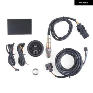 52MM空燃比計超薄型ラウンドSシリーズLEDデジタル ディスプレイ 広帯域O2オキシセンサー付き12V