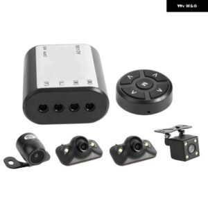 360 度バードビューパノラマ システム 4 カメラ パノラマスマートカー パーキング カム システム ワイヤレス フロント + リア + 左 + 右カムビュー