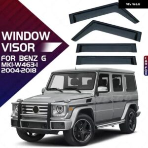 ベンツGクラス W463 W461 ウィンドウバイザー DOOR VISOR ウィンドウウェザーガード ドアバイザー ベントシェード ブライトストリップアクセサリー