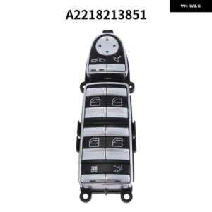 A2218213851 車 左ハンドル用シート Pフォールドウィンドウスイッチ ブラック S450 S550 S600 S63 W221