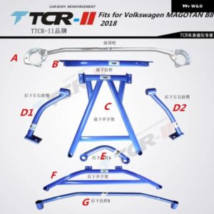 VW MAGOTAN B8 2018-2021 カーアクセサリースタビライザーバーシャ??ーシ補強補強転倒防止構造トラットバーに適合