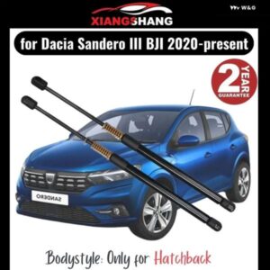 2個リアテールゲート ダンパー DACIA SANDERO III BJI ハッチバック 2020-現在 スプリング トランク ブーツ ガス充填ガスストラット付き