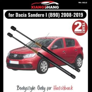 2個リアテールゲート ダンパー DACIA SANDERO I B90 2008-2019 ハッチバック テールゲート スプリング トランク ブーツ ガス充填ガスストラット付き