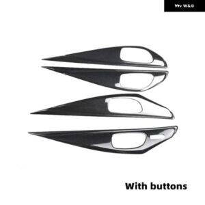 フィットインフィニティ Q50 Q50L 2014-19 アクセサリー ステッカー パネル インテリア ドアハンドル 装飾 パネル カーボン スタイル アクセサリー