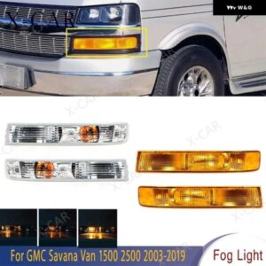1ペア GM2520188 GM2521188 GMC サバナバン 1500 2500 2003-2019 フロント バンパー フォグランプ ウィンカーランプ