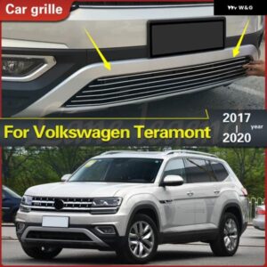 ステンレス フロントボトム グリル モールディングカバー 装飾 アクセサリー フォーク スワーゲン VW TERAMONT 2017-2020
