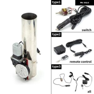 2インチ 2.25インチ 2.5インチ 3インチ ストレート電気マフラーカットアウト システム 無線リモートスイッチ 制御