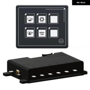 6Pメンブレン コントロール スイッチ パネル BLUETOOTH対応メンブレントグルスイッチ ボタン APP コントロール タッチ コントロール パネル RVヨット