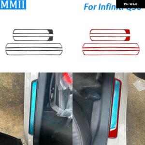 インフィニティ Q50 2014-2020 カーボン アウター ドアシル パネル 装飾 ストリップ車内 装飾 アクセサリー ステッカー