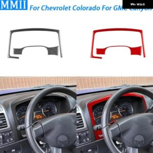 シボレー コロラド GMC キャニオン 2004-2012 カーボン ダッシュボードスピード メーター サラウンド トリム セット カーアクセサリ