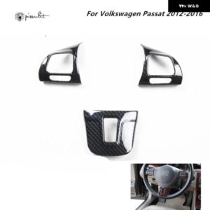 フォーク スワーゲン パサート 2012-16 カーアクセサリー カーボン スタイル 室内 装飾 ステッカー スイートキット ABS
