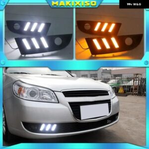 シボレー 2個 LED フォグランプ デイタイム ランニングライト DRL エピカ 2007-2012 ホワイト イエロー ブルー