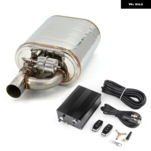 2インチ2.5インチ 3インチインチマフラーダンプ バルブ ステンレス 電気排気カットアウト リモコンセット ブラック コントロール