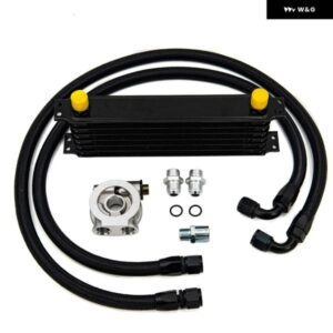 7行 オイルクーラー キット オイル フィルター アダプター AN10 トランス ミッション オイルクーラー キット ナイロン ステンレス 編組ホース