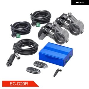 ダブル 2/2.25/2.5/2.75/3/3.5インチ ステンレス 電気排気 バルブ マイクロ リモコン 電子スイッチキット