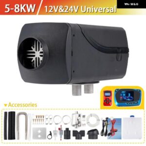 12V 24V エア パーキング ヒーター 5KW-8KW 車ディーゼルヒーター リモコン + LCD スイッチ ハーネス ウォーマーボート トラック アクセサリー