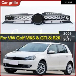 フロント バンパー アッパー グリル グリル 吸気 グリル クローム トリム VW ジェッタ ゴルフ 6 MK6 TDI/TSI 2009 - 2013 2014