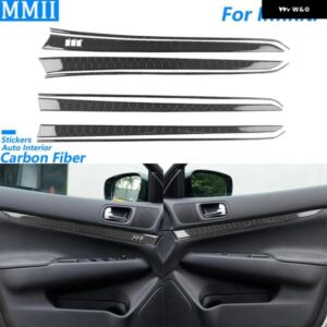 インフィニティ G35 G37 G25 六角ハニカム カーボンインナードアシート メモリ パネル 装飾 ストリップカーアクセサリー ステッカー