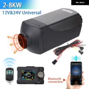 2/5/8KW ディーゼル エアヒーター 12V24V ブルートゥースヒーター サイレンサー リモコン トラック ボート RV パーキング ディーゼルヒーター