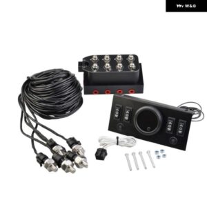 コントロール パネル 船舶型スイッチと ソレノイド バルブ 5IN1 ディスプレイ エアサスペンション圧力計