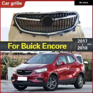 クロームフロントアッパー バンパー フード ラジエーター グリル フィットビュイックアンコール 2017-2018 レーシング グリル