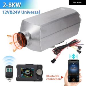2-8KW 12V24V スプリットマシン BLUETOOTH パーキング ヒーター リモコン 温度調整 エアヒーター RV トレーラー キャンピングカーバン