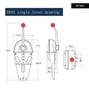 YK9S 船外機リモートシングルレバー ヨットディーゼル エンジン スロットルギアアメリカンシングルハンドルアメリカンアクセル