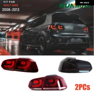 ペアテールライト例 VW ゴルフ 6 MK6 R20 2008-2013 流れる水フリッターッカニング ストップライト ゴルフ 6 テールライト