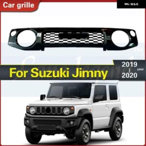 スズキ フロント グリル レーシング ジムニー JB64 JB74W 2019 2020 黒車キドニー グリル メッシュ グリル カバー アクセサ