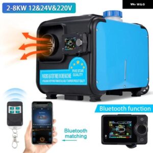12V 24V 220V ディーゼル パーキング ヒーター 大穴 LCD スイッチ + マフラー リモコン アルミ シェル トラック カー ヒーター部品