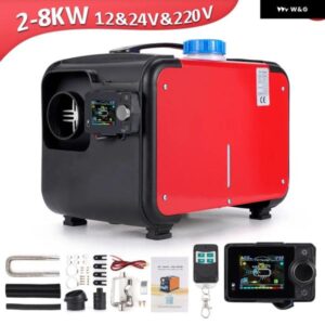 5-8KW 12V/24V/220V ディーゼルエアヒーター ポータブルオールインワン パーキング ヒーター BLUETOOTH リモコン トラック 暖房