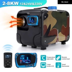 12V/24V/220V ディーゼルヒーター エア パーキング ヒーター 2-8KW ディーゼル暖房低騒音ヒーター トラック バス RV トレーラーボート