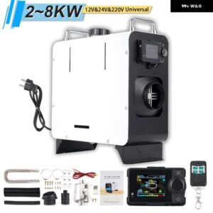 2/5/8KW ディーゼル エアヒーター 12V24V220V カーヒーター サイレンサー BLUETOOTH リモコン トラック ボート RV ディーゼル ヒーター