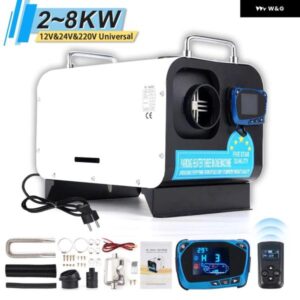 5/8KW ディーゼルエアヒーター 12V/24V/220V スリーインワン ホワイト水平カーヒーター トラック ボート RV パーキング ディーゼルヒーター