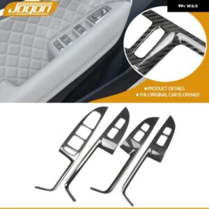 ジェネシス G70 2.0T 3.3T 2017-2025 カーボンウィンドウリフト コンソール スイッチ パネル カバー インテリア ウィンドウ トリム