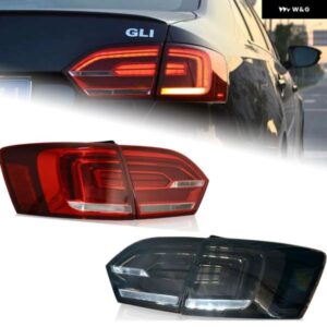 カー スタイリング テールランプジェッタ テールライト 2011-2014 ジェッタ MK6 LED テールライト DRL ウィンカーブレーキリバース自動車アクセサリー
