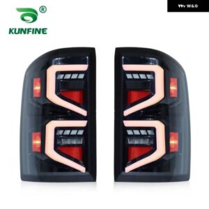 2X テールライト GMC シエラ 2014-2018 LED ダイナミックウィンカー プラグアンドプレイテールランプリバースフォグ テールライト