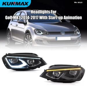 ペア カー スタイリング ヘッドライト VW ゴルフ 7 2014-2017 ヘッドランプ チューニングライトアクセサリー部品プラグアンドプレイ
