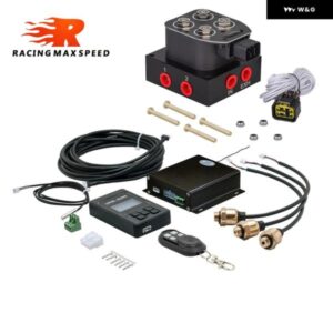 エアサスペンション 制御 システム 圧力センサー サポート BLUETOOTHリモートとワイヤー 制御 マニホールド バルブ 付きアプリ 制御