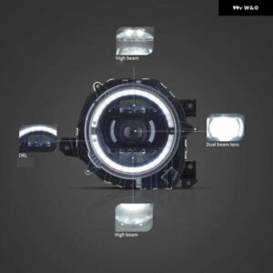 スズキ 2X ヘッドライト ジムニー 2018 2019-2022 LED ダイナミックウインカープラグアンドプレイ ヘッドランプ DRL ライト