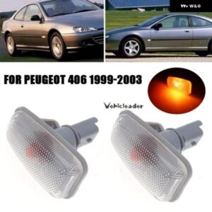 1/2個 12V サイド マーカーライト バルブ リピーターランプ インジケーター プジョー 406 1999-03 車部品 ウィンカーライト