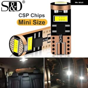 2個 CANBUS W5W LED 電球 超高輝度 T10 LED WY5W 168 194 車内読書ドームライト 自動パーキングウェッジテールサイドランプ