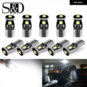 10個 T10 W5W LED 194 168 CANバス LED 電球 3030チップ 車内ドア読書灯 パーキング灯 6000K オート 12V