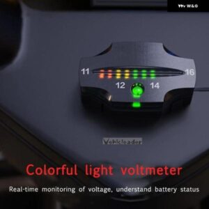 12V LED 3色 インジケーター ライト デジタル パネル 電圧計 電気電圧計 電圧テスター 自動車 バッテリー 車 オートバイ バイク 船舶