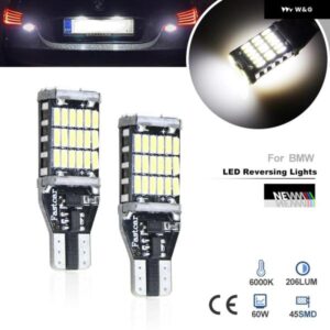 2X CANBUS T15 W16W LED バルブ リバースライト 4014SMD 車用LEDバックアップ リアランプ BMW 5シリーズ E60 E61 F10 F11 F07 ミニクーパー