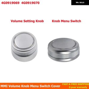 4G0919070MM I ラジオ ボリュームノブロータリー ボタン スイッチメニュースイッチ設定カバー キャップ アウディ A6 A7 2011-2017 4G0919069
