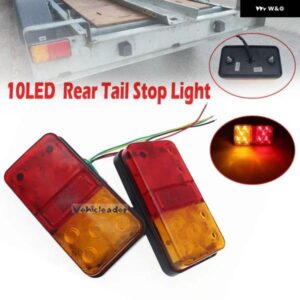2個 12V/24V/12-80V LED トラック テールランプ テールライト ウィンカー インジケーター ストップランプ リア ブレーキライト 車 トラック トレーラー