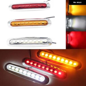 12V/24V 9 LED トラック 防水 サイド マーカーライト サイドライトウィンカーライトバンキャラバン トラック トレーラークリアランスライト